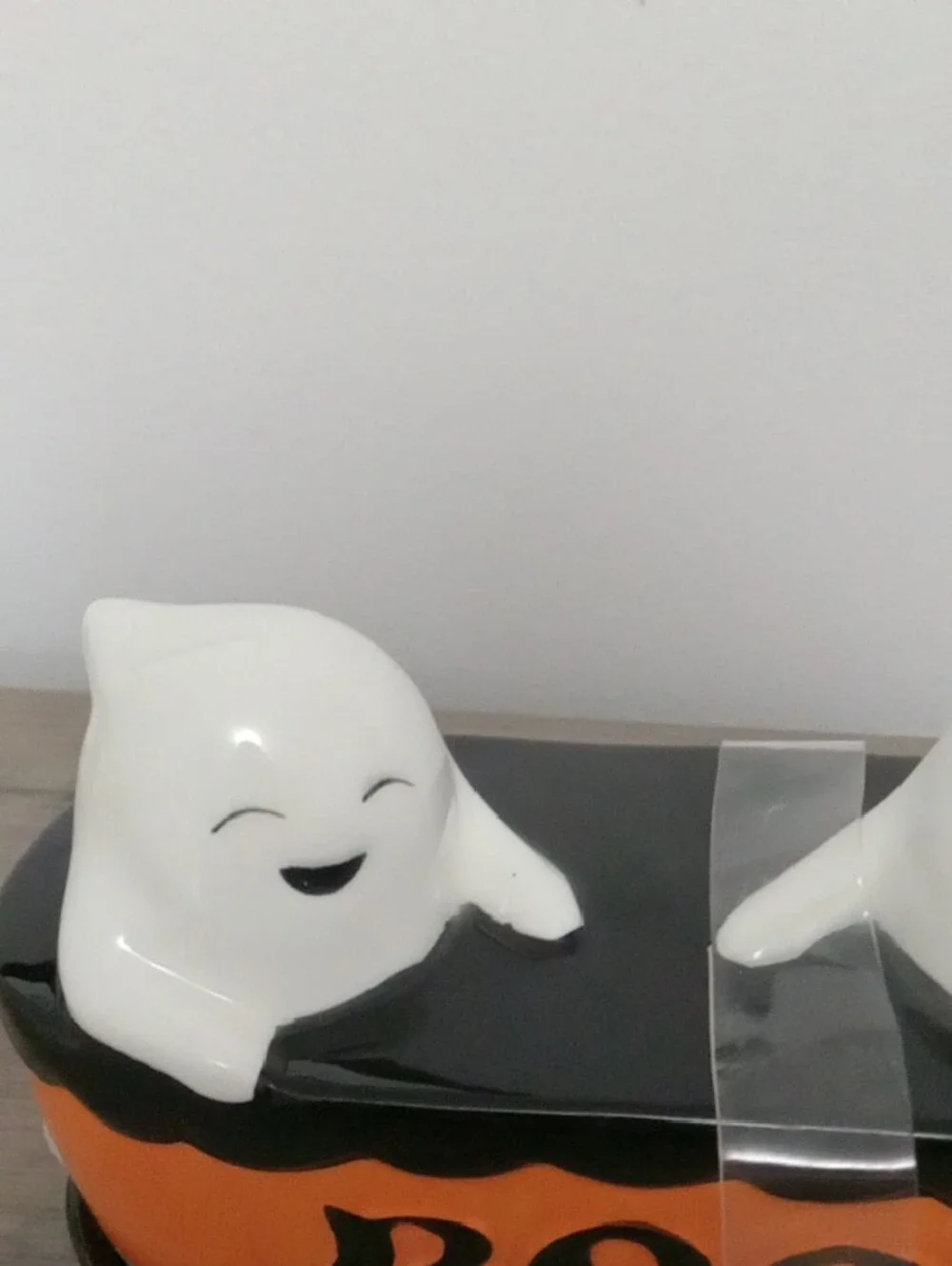 Halloween Ghost Butter Dish New